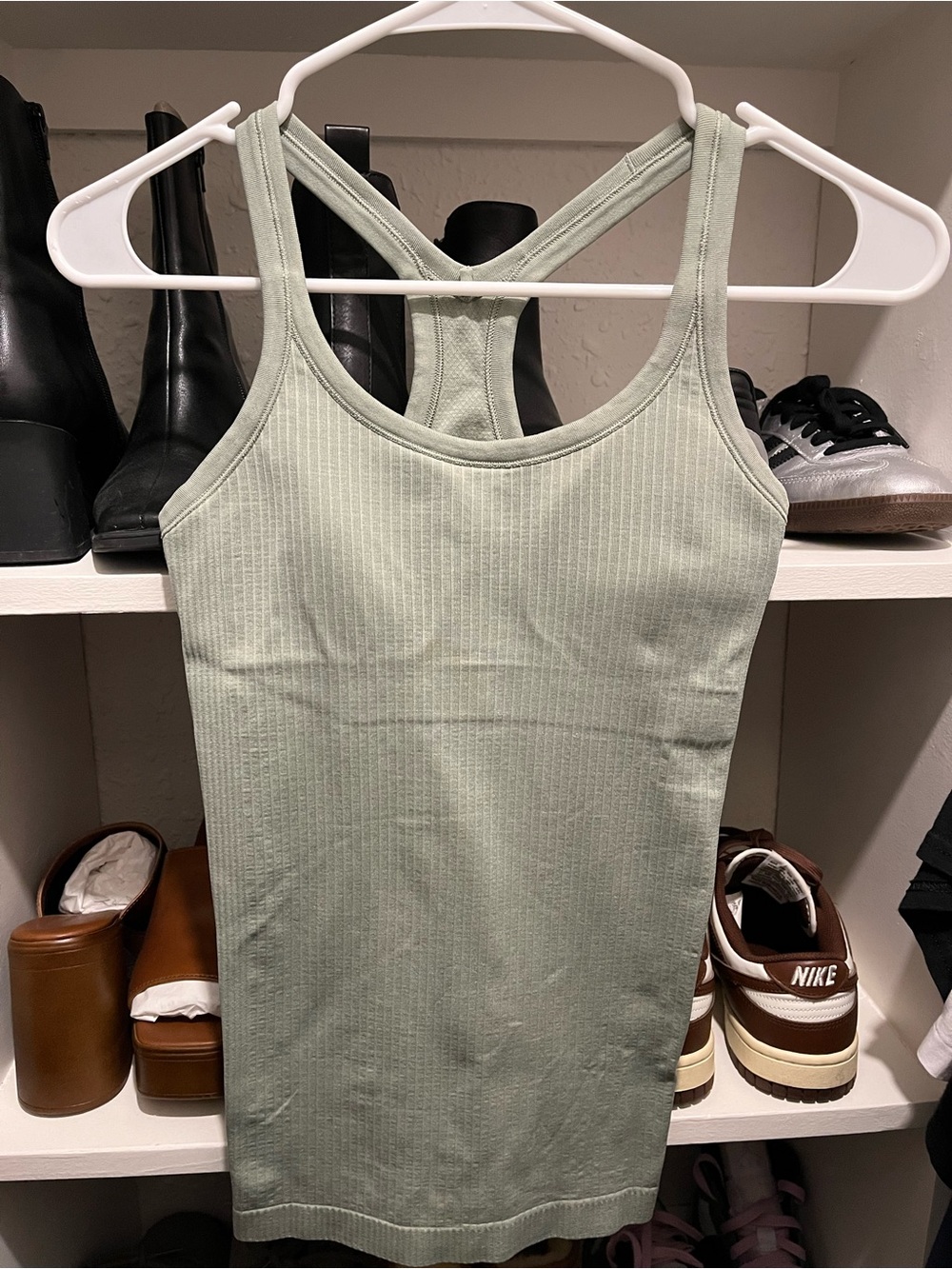 Lululemon Women's Ribbed Racerback Tank Top - Sage Green